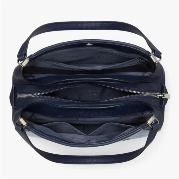 ♠️kate spade Leila Floral Embroidered Medium Triple Compartment Shoulder Bag NWT